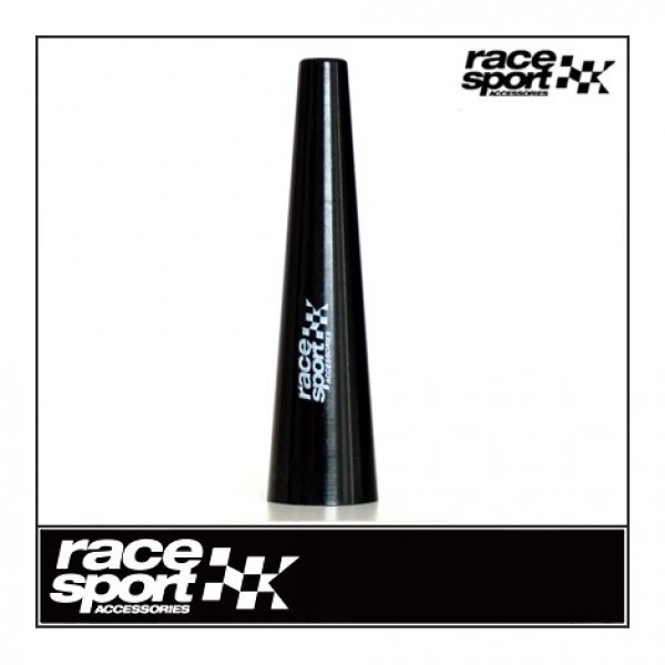 Antena Aluminio "Bullet". Negra 56Cm