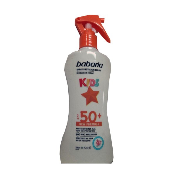 Babaria kids spray spf50+ 200ml vaporizador
