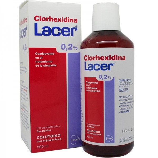 Lacer Colutorio Clorhexidina 0,2% 500ml.