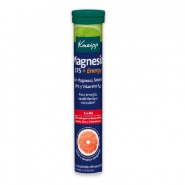 Kneipp Magnesio 375 Energy 15 Comprimidos Efervescentes Sabor Naranja