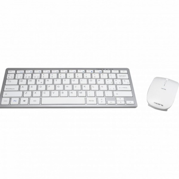 Tacens levis teclado+ratón inalámbrico blanco ultr