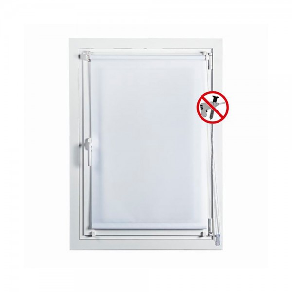 Estor enrollable clip & fix opaco marfil 120 x 180 cm