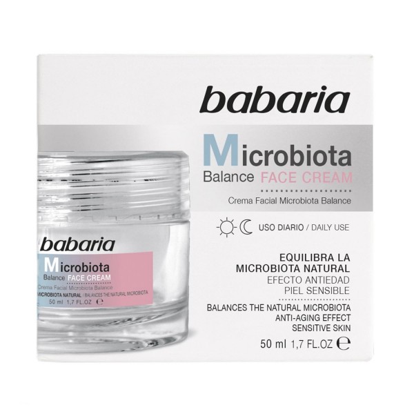 Babaria microbiota balance crema facial uso diario piel sensible 50ml