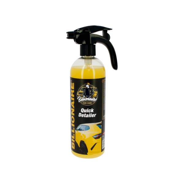 Billionaire Quick Detailer Cera Rápida en Spray con Carnauba Fácil aplicación Brillo Intenso Aroma a Cítrico 750ml