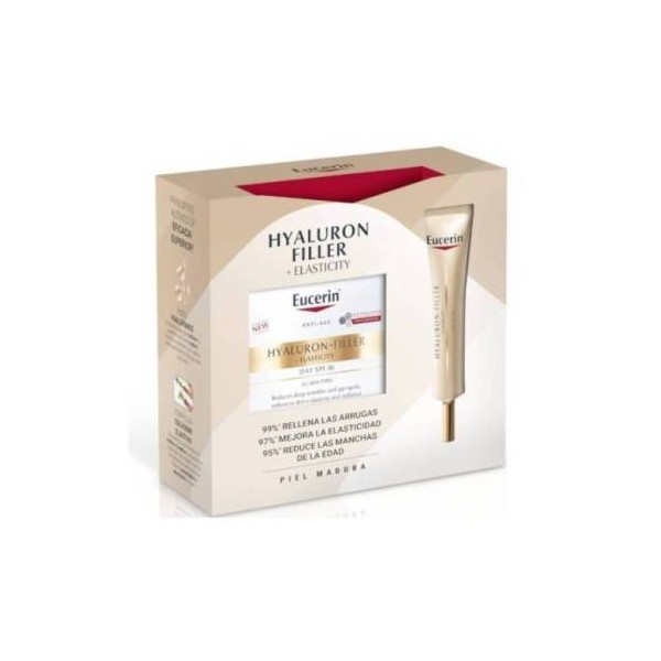 Eucerin Hyaluronfiller Elasticity Crema SPF 30 50 ml Contorno de Ojos 15 ml Promo