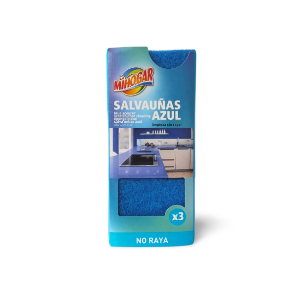 Mihogar salvauñas azul 3 unidades