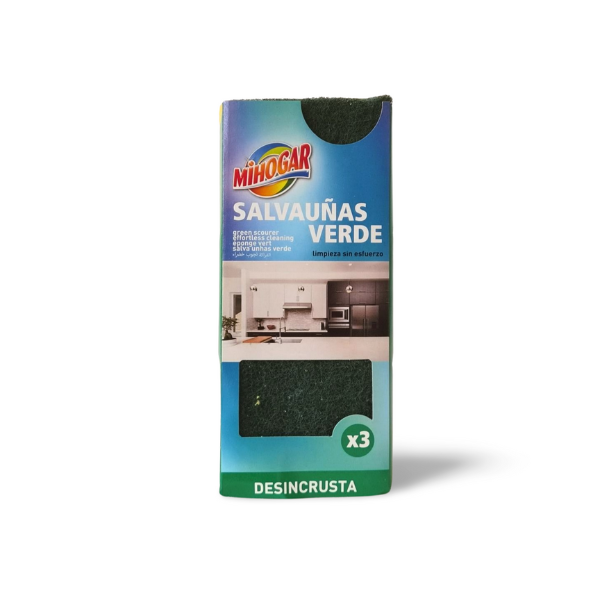 Mihogar salvauñas verde 3 unidades