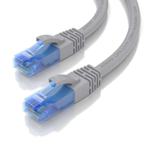 Aisens cable rj45 cat.6 utp awg26 cca gris 1.0m