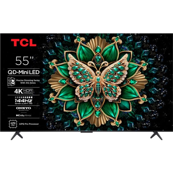 Tcl 55c6k / televisor smart tv 55" mini led uhd 4k hdr
