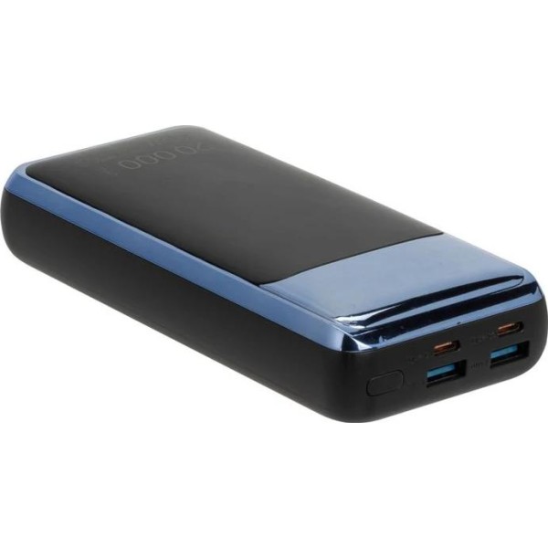 Rivacase va1075 qc/pd 45w 20000 mah black