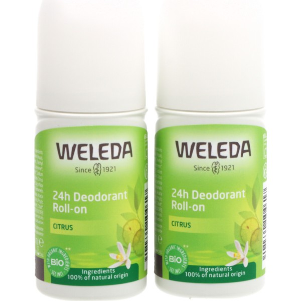 Weleda Citrus Desodorante Rollon 2x50 ml