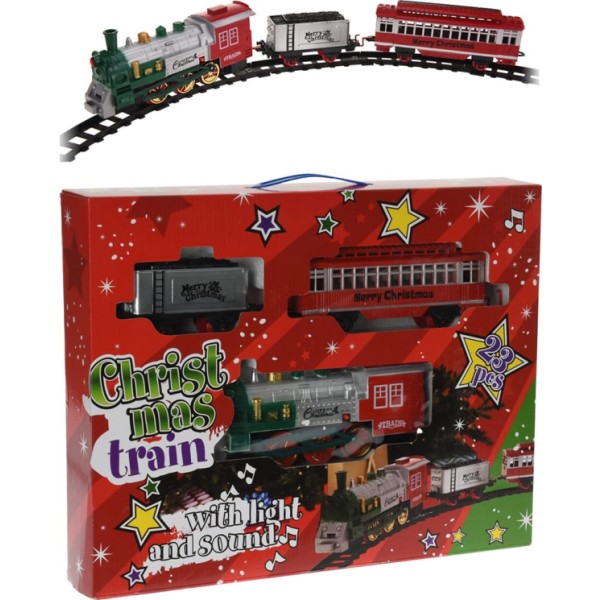 Tren de navidad, con luces y sonido
