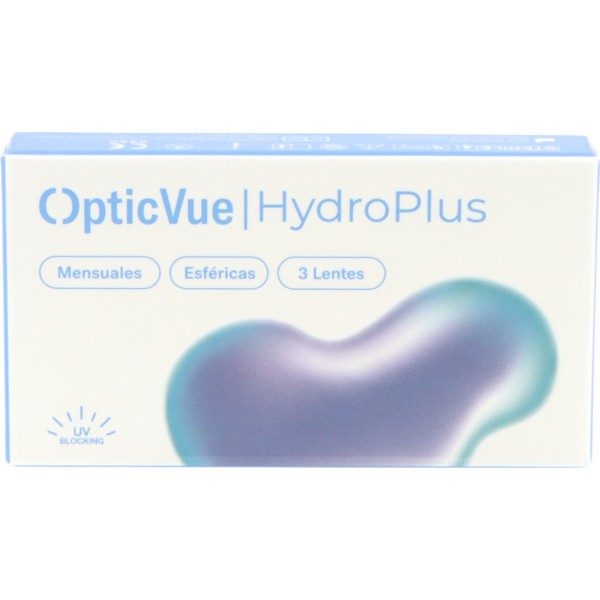 Opticvue Hydroplus Lentillas Mensuales Pack 3 Unidades Ojo Seco