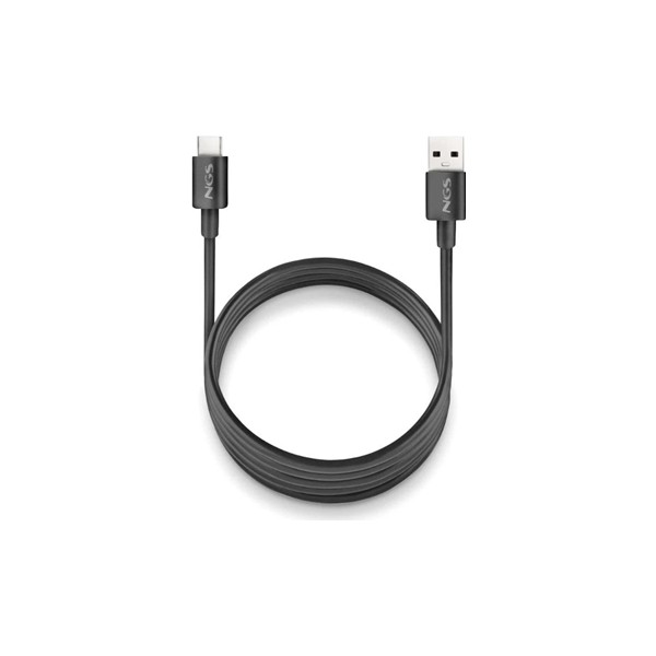 Ngs cable carga rapida usb-a a usb-c 1m negro