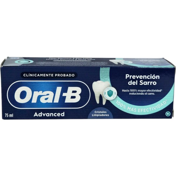 Oral-B Advanced Prevencion Del Sarro 75 ml Sabor Menta
