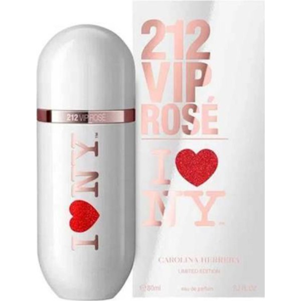 Carolina herrera 212 vip rose i love ny eau de parfum edicion limitada 100ml vaporizador