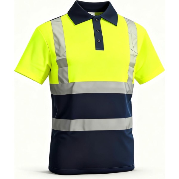Polo reflectante m/corta t.2xl