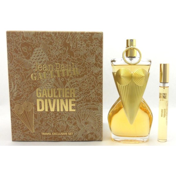 Jean paul gaultier divine eau de parfum 100ml + vial eau de parfum 10ml vaporizador