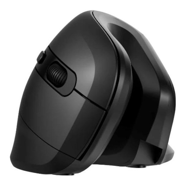 Nilox nxmoev02 ratón vertical wirelles sil. negro