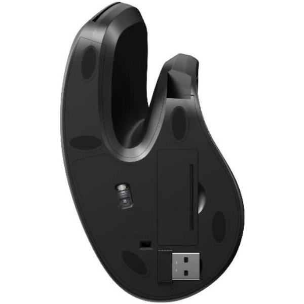 Nilox nxmoev02 ratón vertical wirelles sil. negro