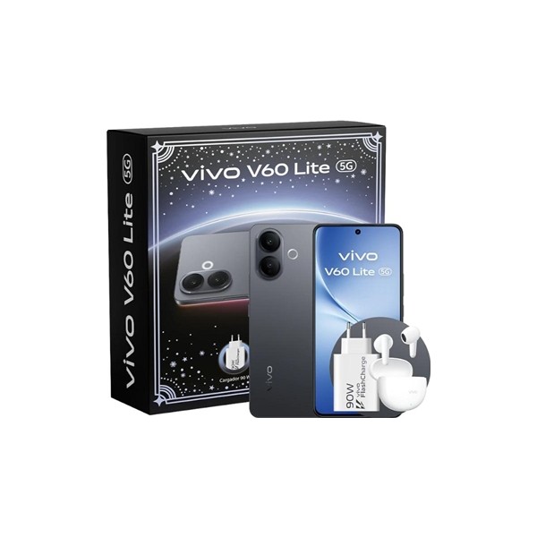 Vivo v60 lite 5g 6.77" 8gb 256gb black bundle