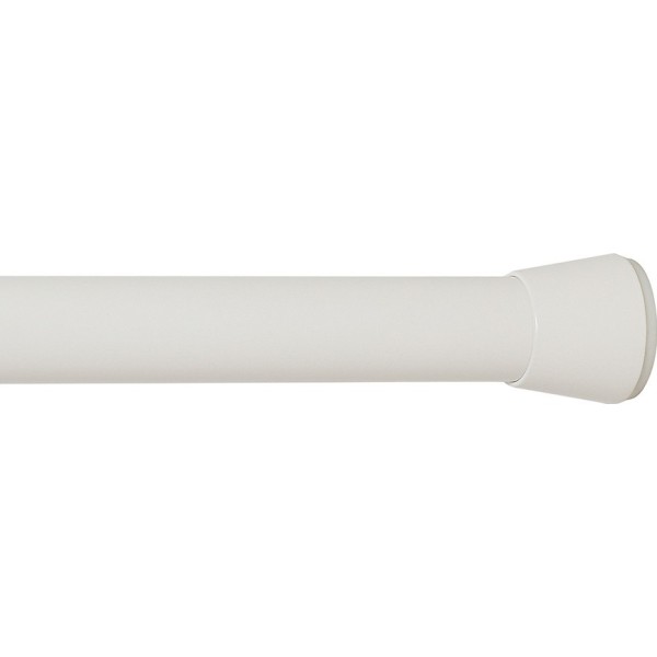 Barra extensible multiuso a presión sin taladro, blanca, ø2,8 - 2,5 x 70 - 120 cm